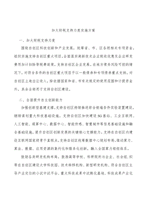 加大财税支持力度实施方案.docx