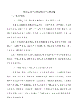 统计局23年工作总结24年工作谋划.docx