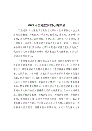 2023年主题教育的心得体会.docx