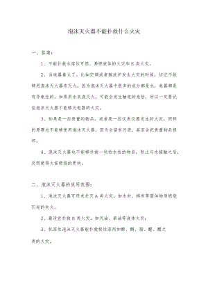 泡沫不能扑救什么火灾.docx