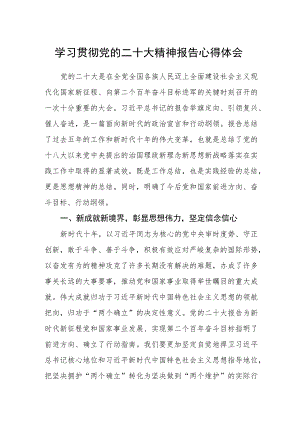 学习贯彻党的二十大精神报告心得体会.docx