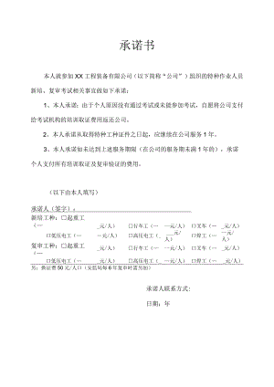 个人承担费用承诺书.docx