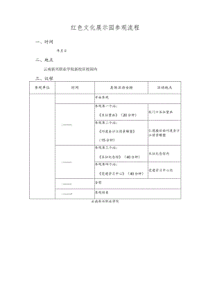 红色文化展示园参观流程.docx