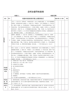 吧台督导检查表.docx