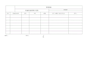 设施设备控制计划表.docx