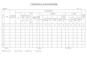 工伤保险基金支出核定明细表模板.docx