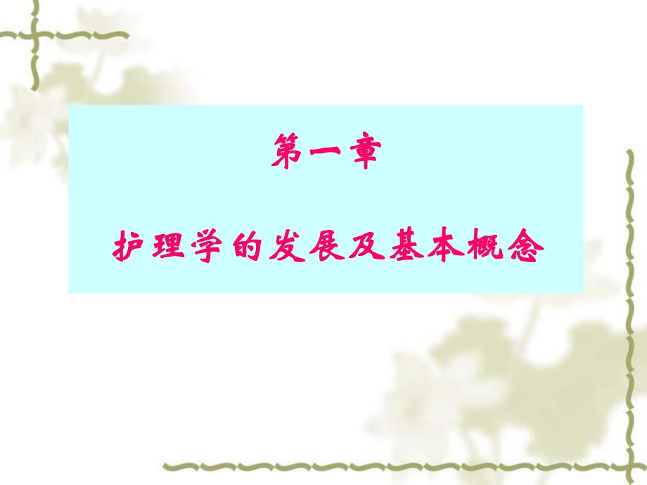 第一章护理学的发展及基本概念名师编辑PPT课件.ppt_第1页