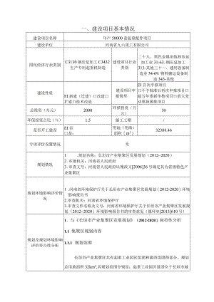年产50000套起重配件项目环境影响报告.docx