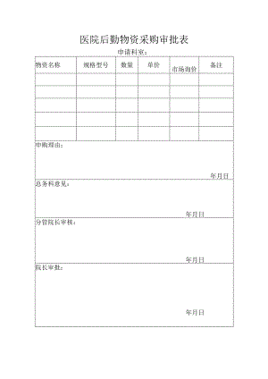 后勤物资采购审批表.docx