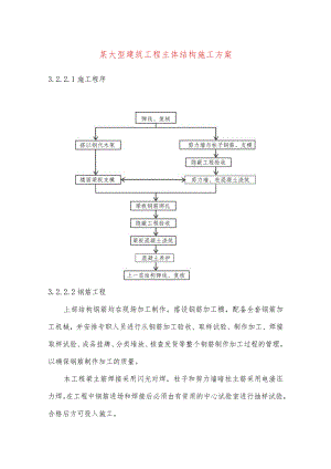 某大型建筑工程主体结构施工方案.docx