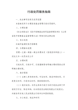 行政处罚服务指南.docx