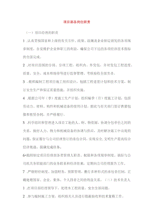 项目部各岗位职责.docx