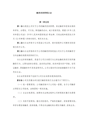 融资担保管理办法-通用模板.docx