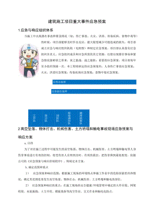 建筑施工项目重大事件应急预案.docx