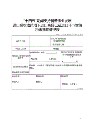 进口商品已征进口环节增值税未抵扣情况表.docx