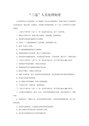 “三违”人员处理制度.docx