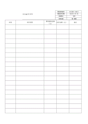 2023安全生产费用使用台账.docx