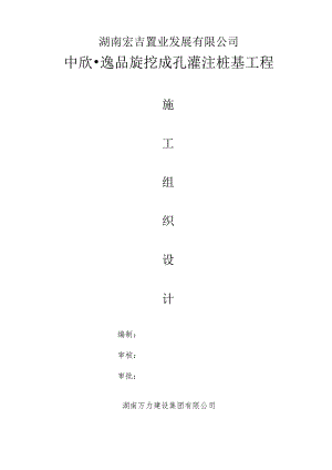 旋挖桩岳阳方案.docx