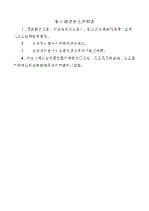 审计部安全生产职责.docx