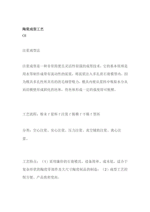 陶瓷成型工艺.docx