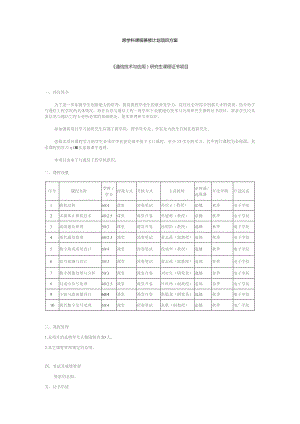 跨学科课程兼修计划项目方案.docx
