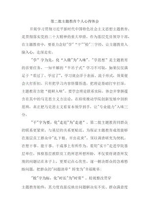 公务员学习《第二批主题教育》心得体会 合计4份.docx