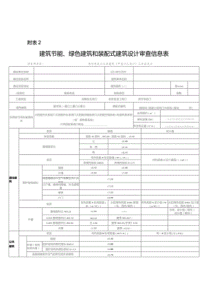 建筑节能、绿色建筑和装配式建筑设计审查信息表ocx.docx