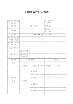 支出绩效评价申报表.docx