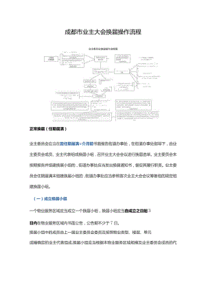 成都市业主大会换届操作流程.docx