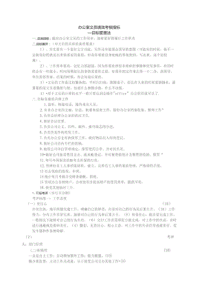 办公室文员绩效考核指标.docx