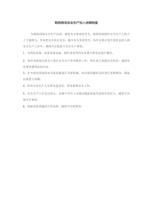 购物商场安全生产投入保障制度.docx