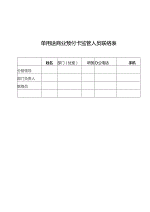 手机单用途商业预付卡监管人员联络表.docx