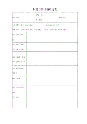 财务预算调整申请表.docx