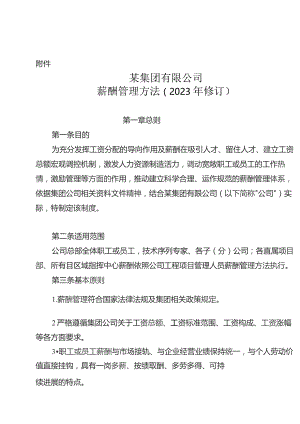 某集团有限公司薪酬管理办法.docx