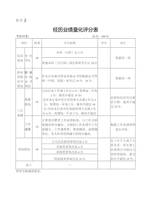 经历业绩量化评分表.docx