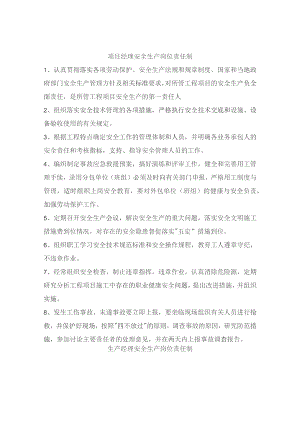 项目经理安全生产岗位责任制.docx