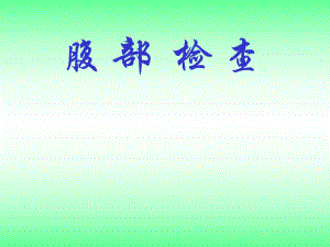 腹部体格检查 PPT模板.ppt