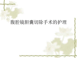 腹腔镜下胆囊切除术护理.ppt.ppt