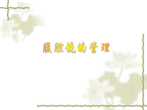 腹腔镜使用管理.ppt