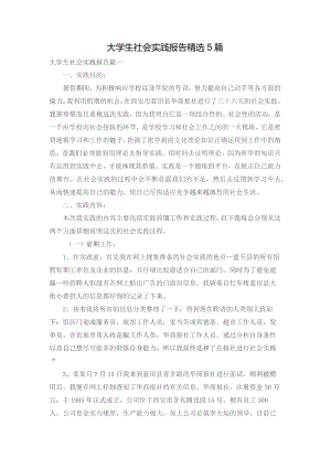 大学生社会实践报告精选5篇.docx