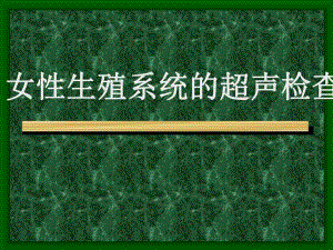 女性系统的超声诊断.ppt
