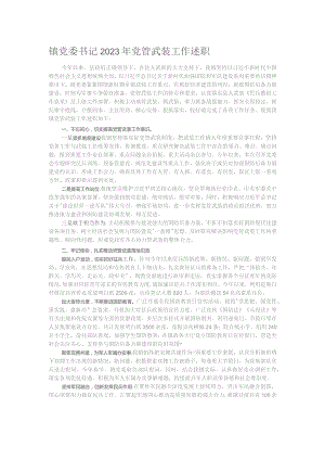 镇党委书记2023年党管武装工作述职.docx