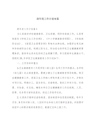 商年度工作计划6篇.docx
