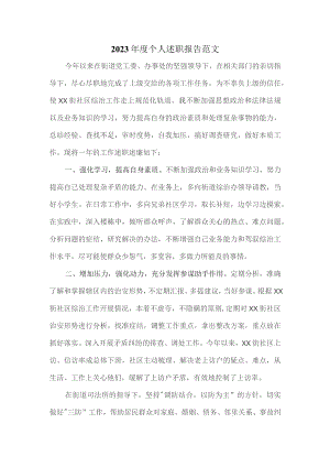 2023年度个人述职报告范文2.docx