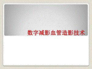 数字减影血管造影技术DSA2.ppt