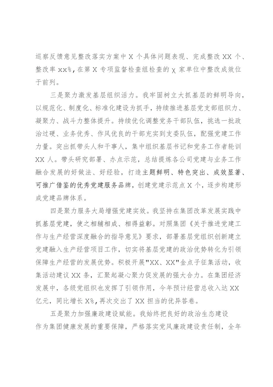 公司党委书记2023年抓基层党建工作述职报告.docx_第2页