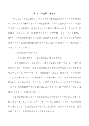 局2023年意识工作总结.docx