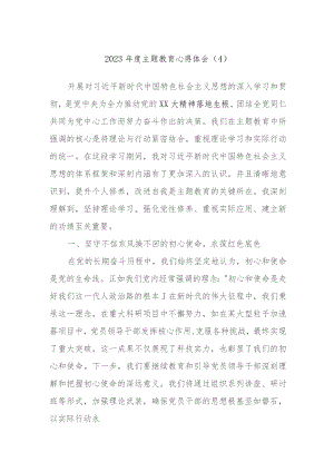 2023年度主题教育心得体会范文内容.docx