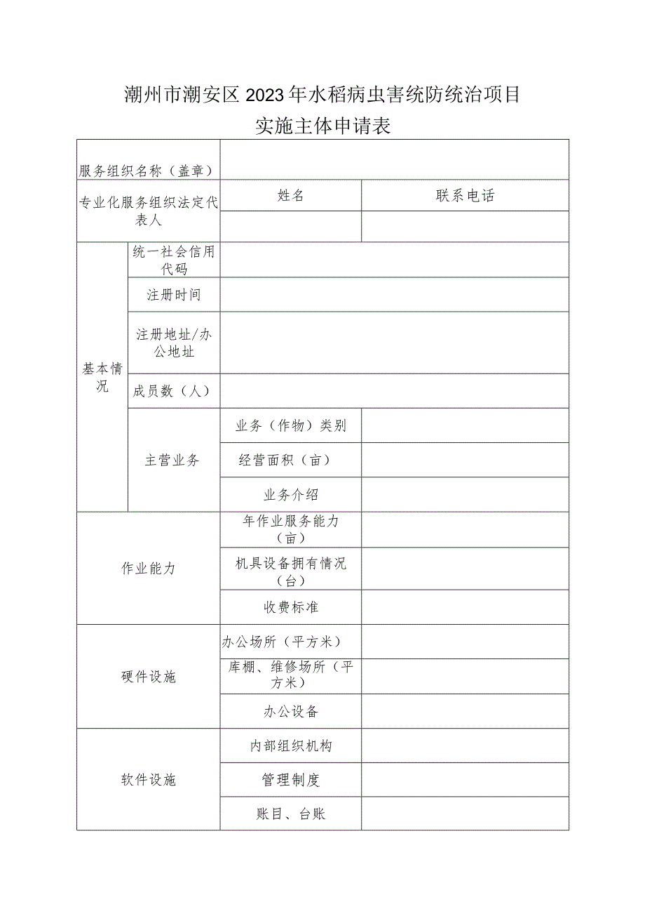 潮州市潮安区2023年水稻病虫害统防统治项目申报书.docx_第2页