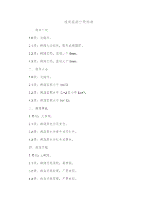 桃炭疽病分级标准.docx